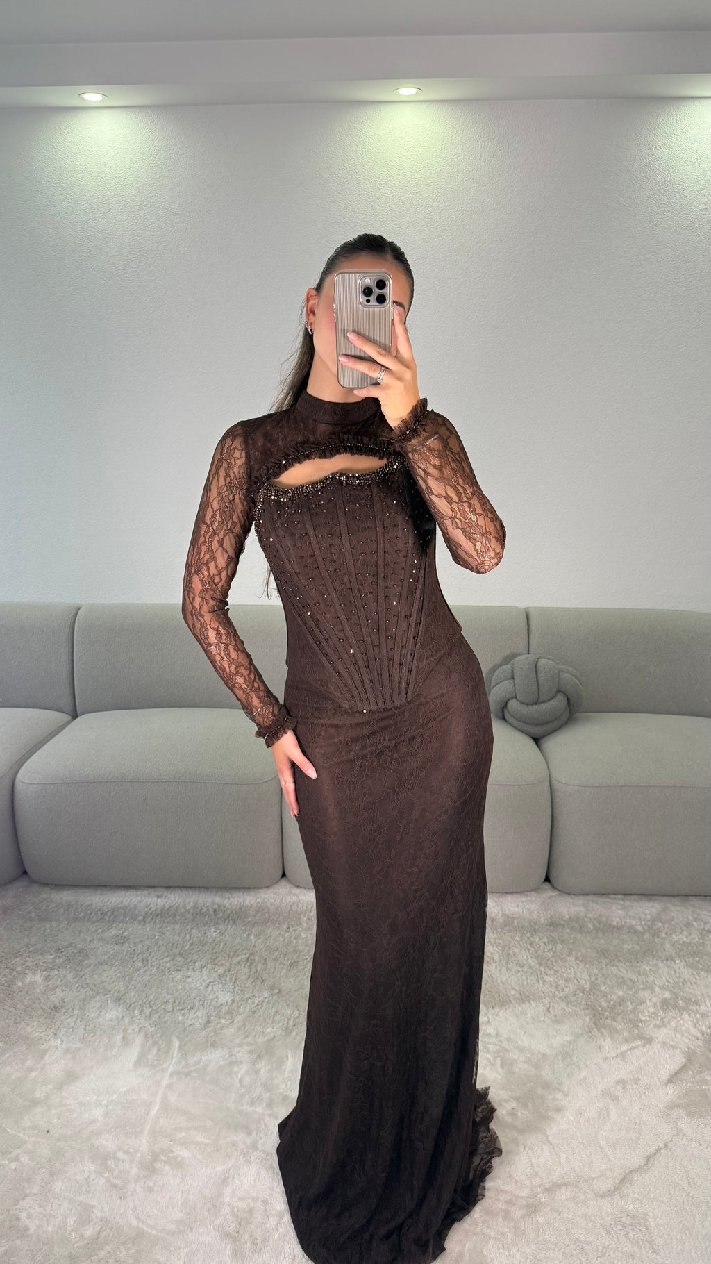 Lidya Dress - Brown
