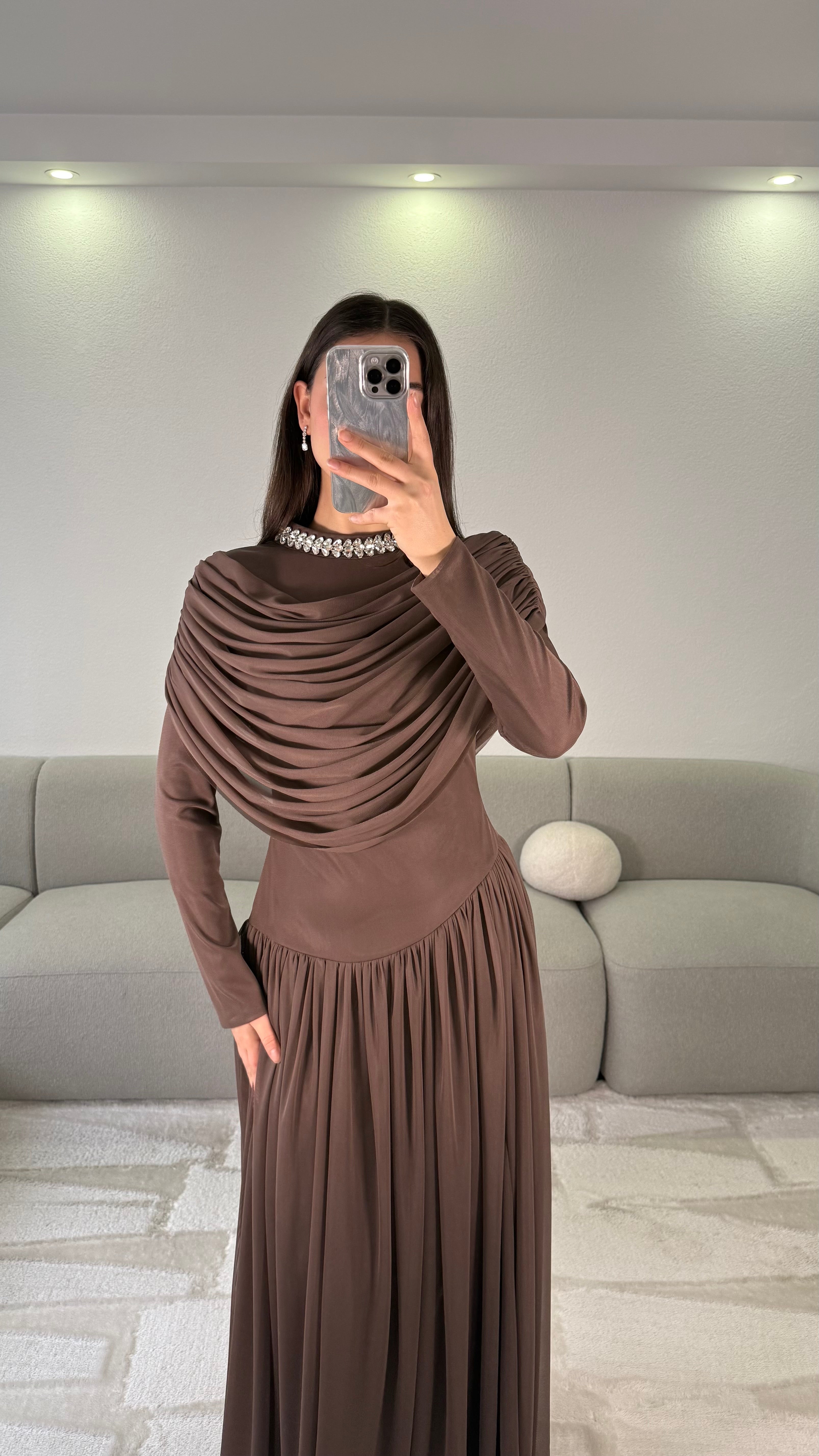 Elya Dress - Brown