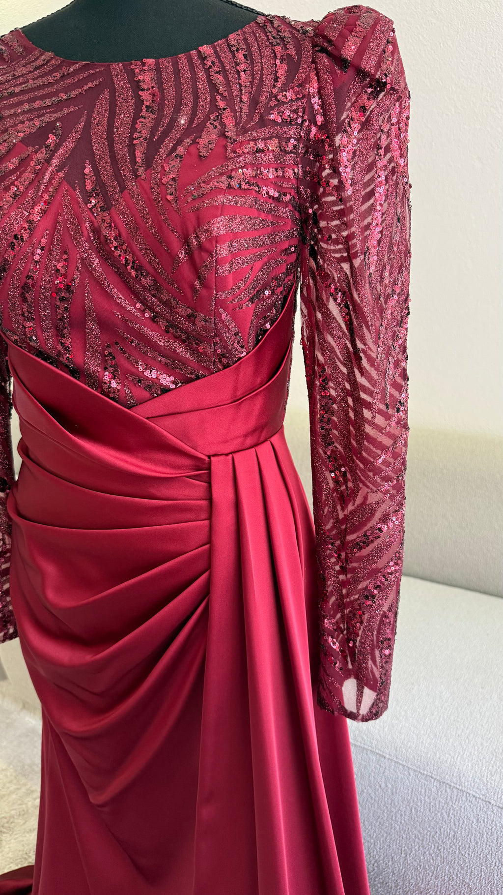 Serra Dress - Burgundy