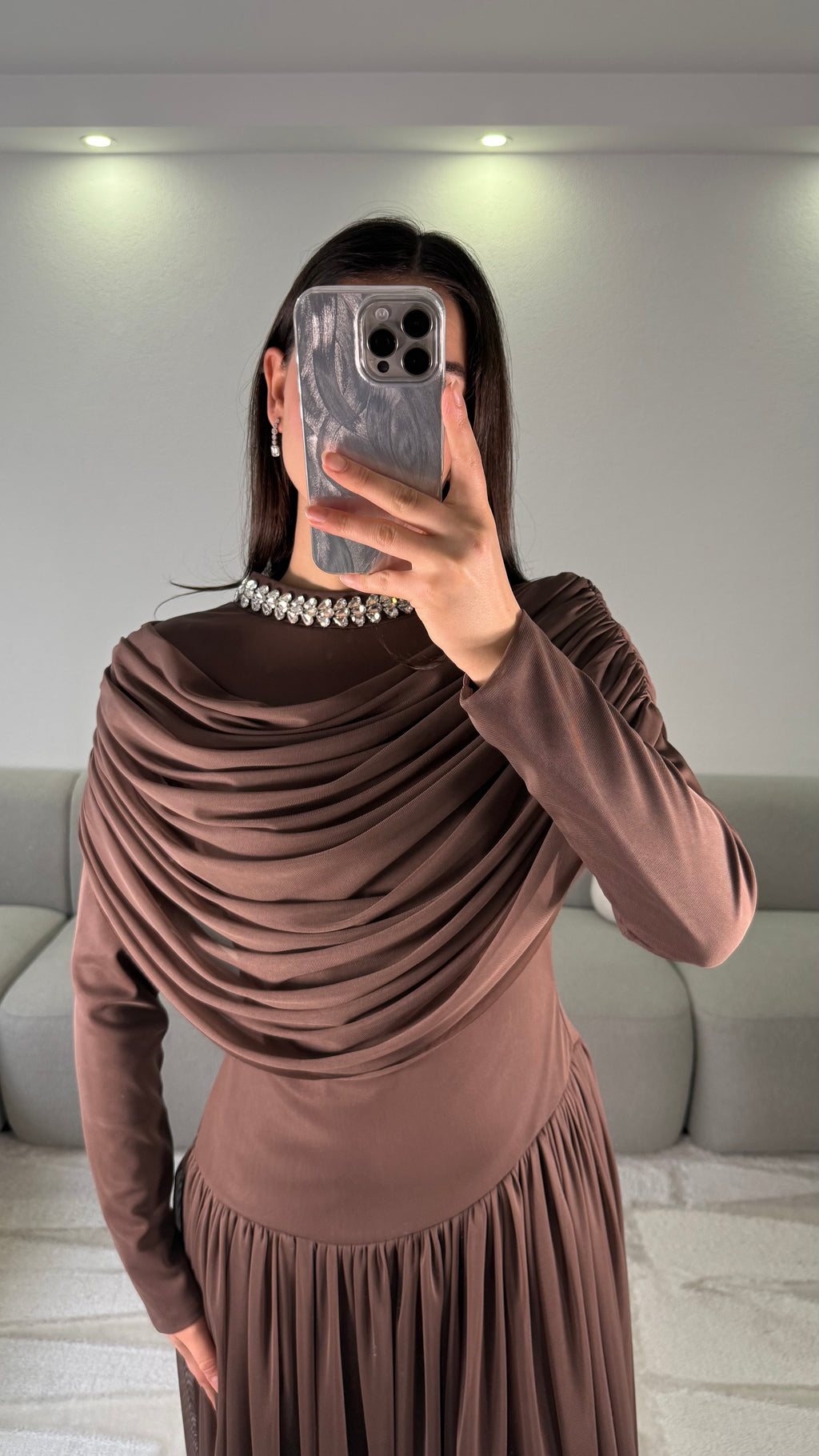 Elya Dress - Brown