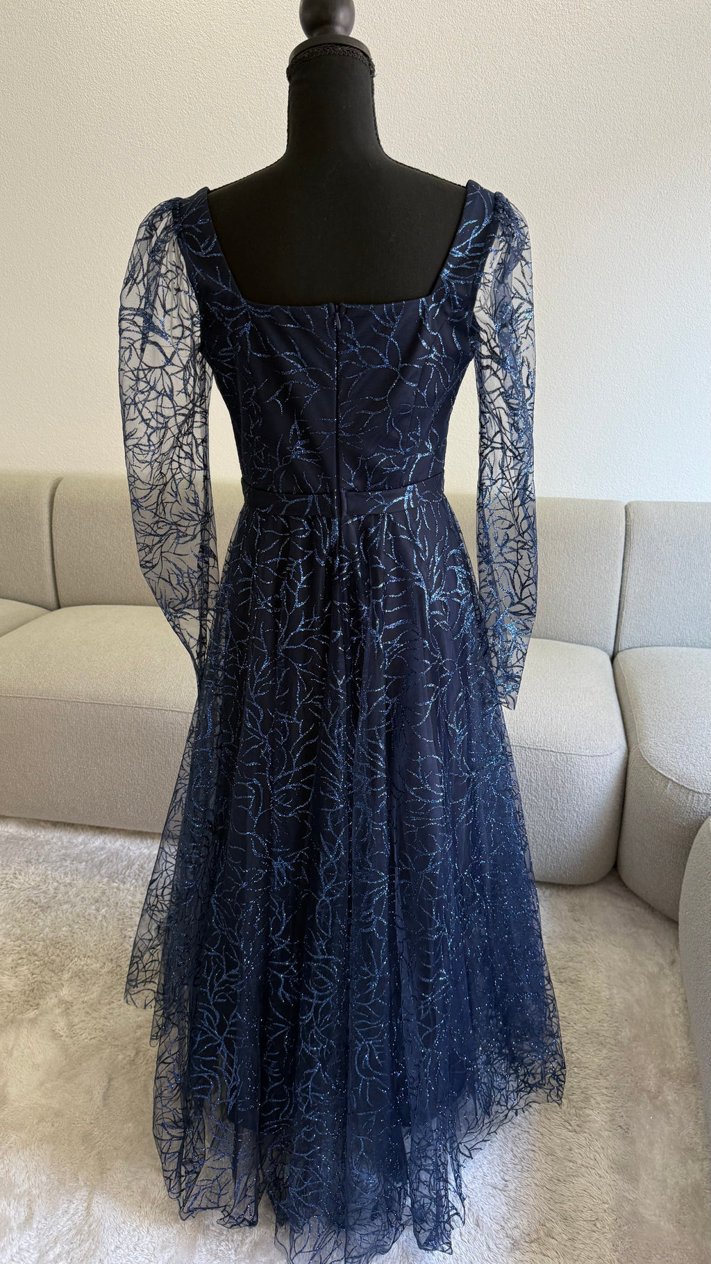 Fiona Dress - Navy Blue