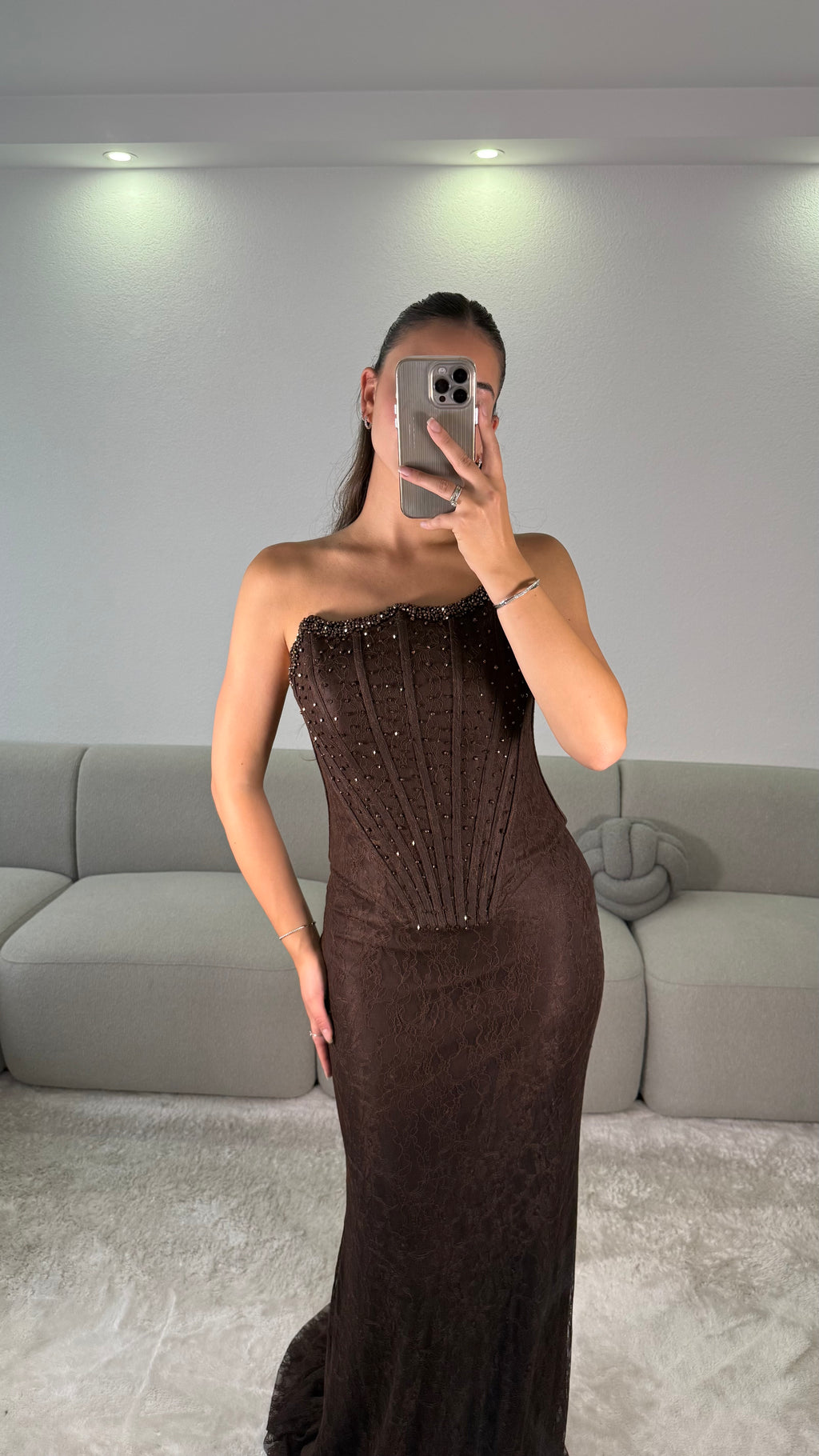 Lidya Dress - Brown
