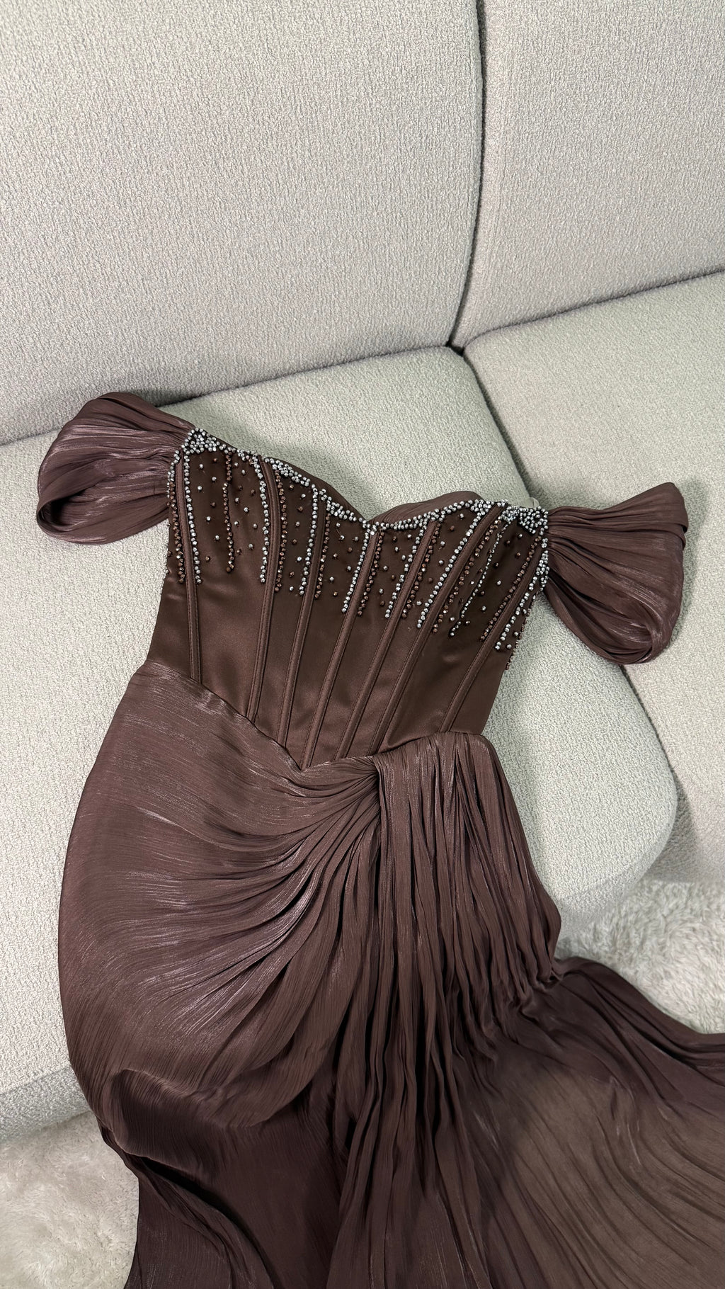 Inaya Dress - Brown