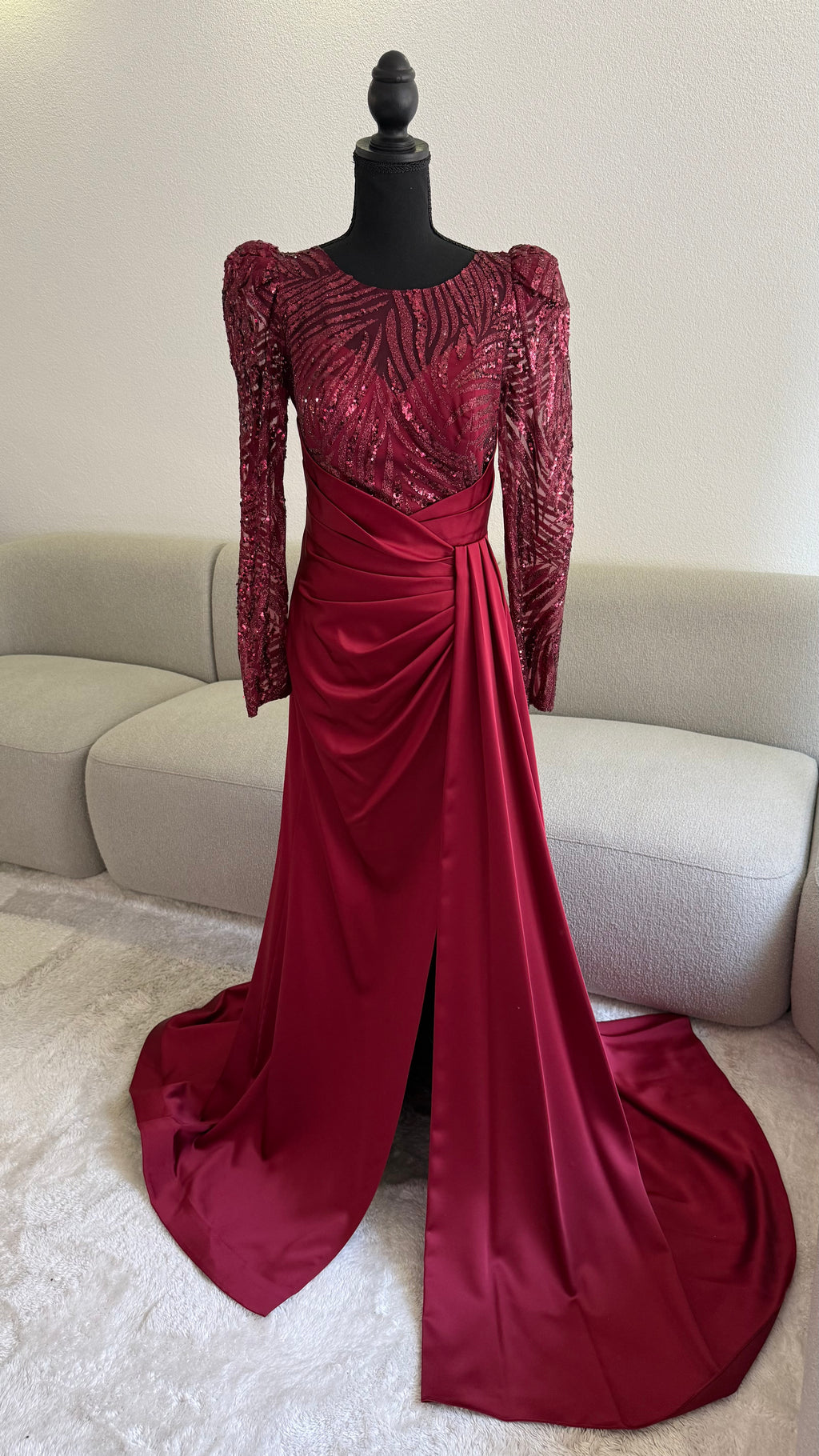 Serra Dress - Burgundy