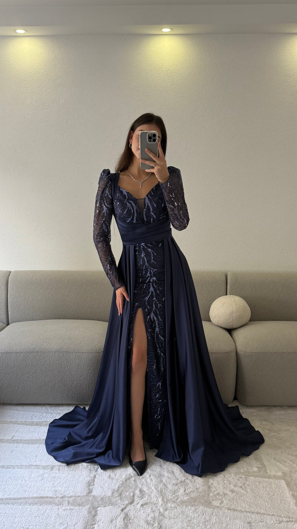 Dilan Dress - Navy Blue