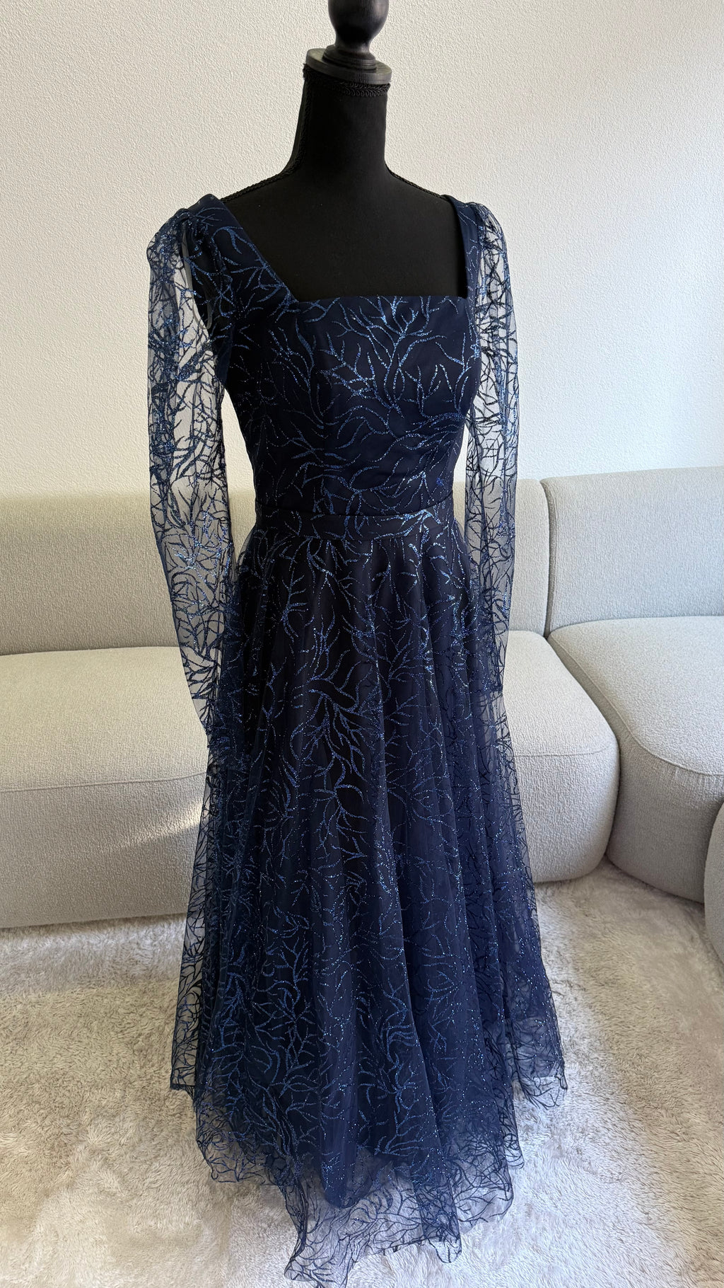 Fiona Dress - Navy Blue
