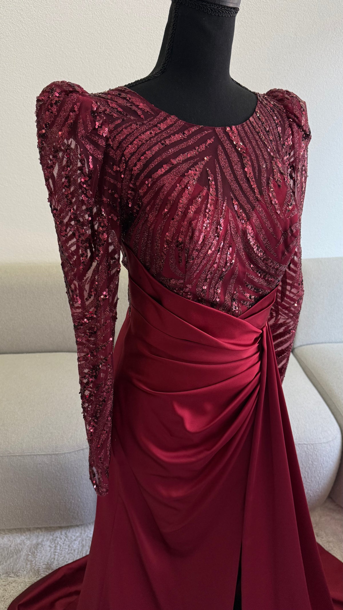 Serra Dress - Burgundy