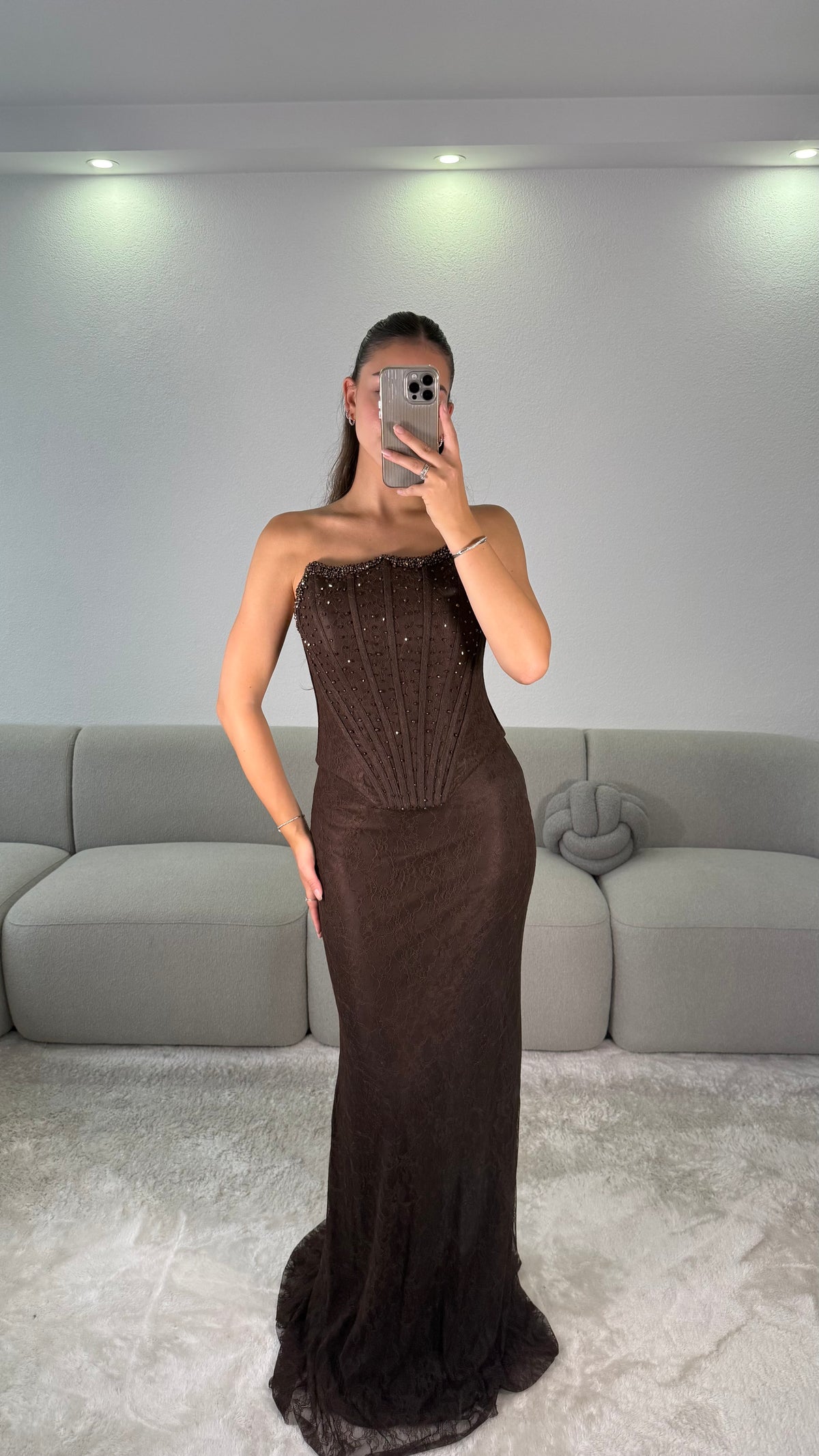 Lidya Dress - Brown