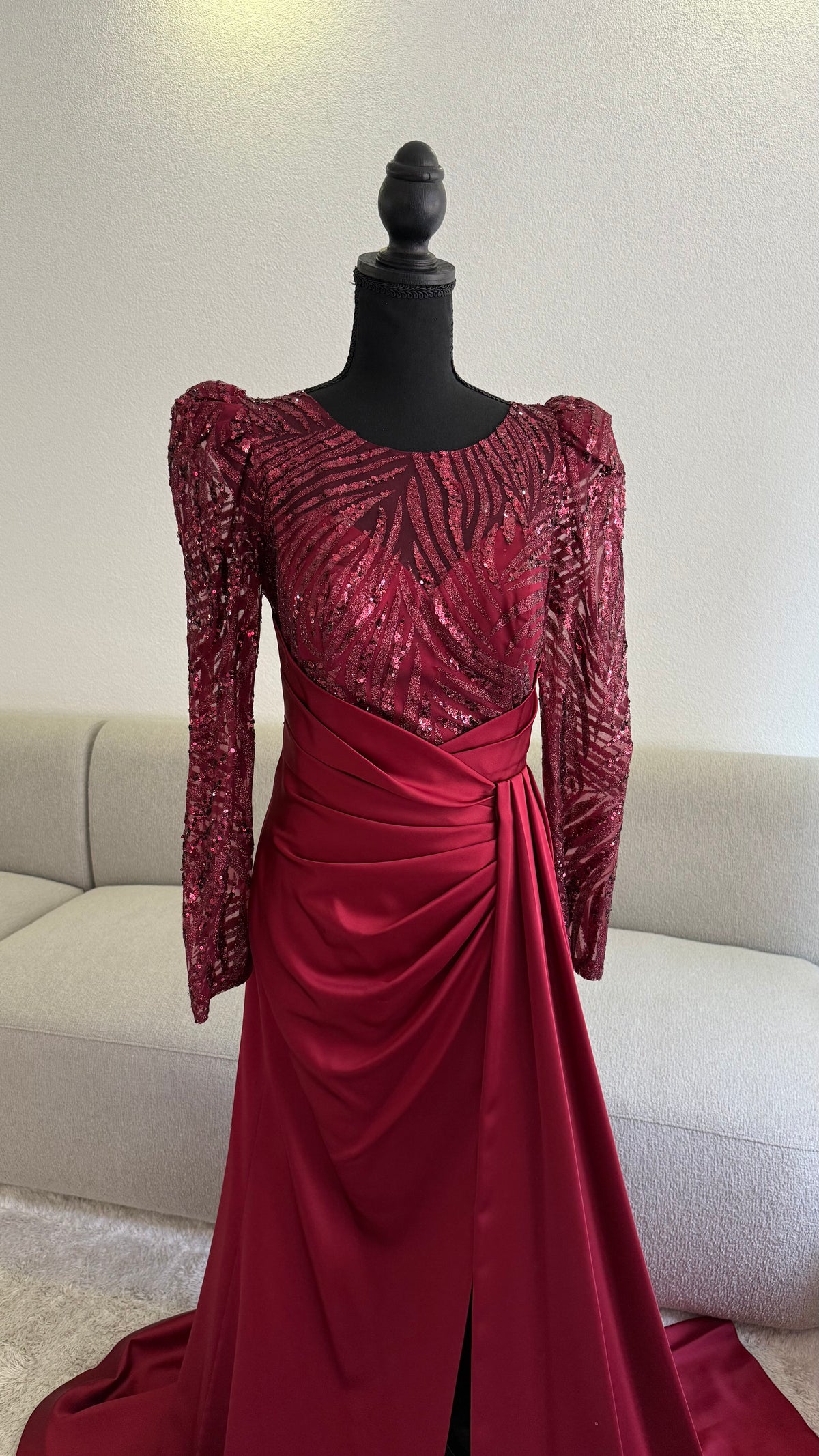 Serra Dress - Burgundy