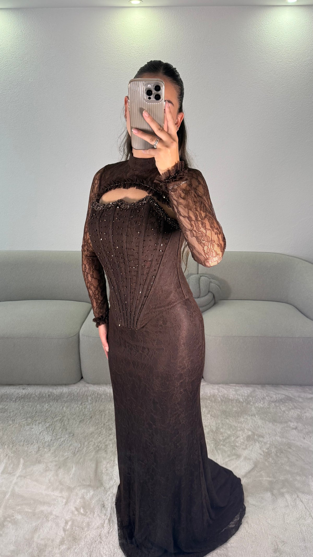 Lidya Dress - Brown