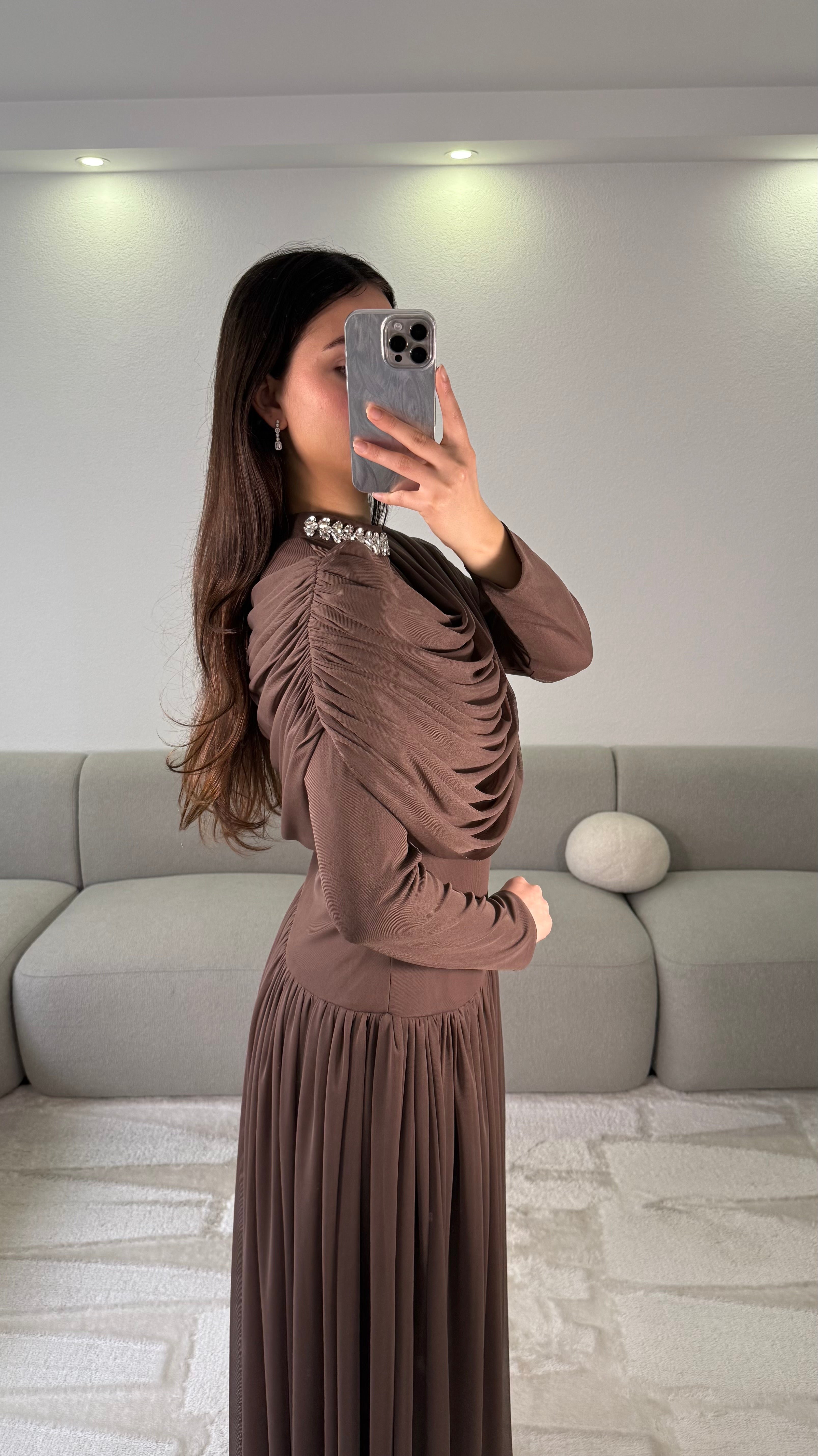 Elya Dress - Brown