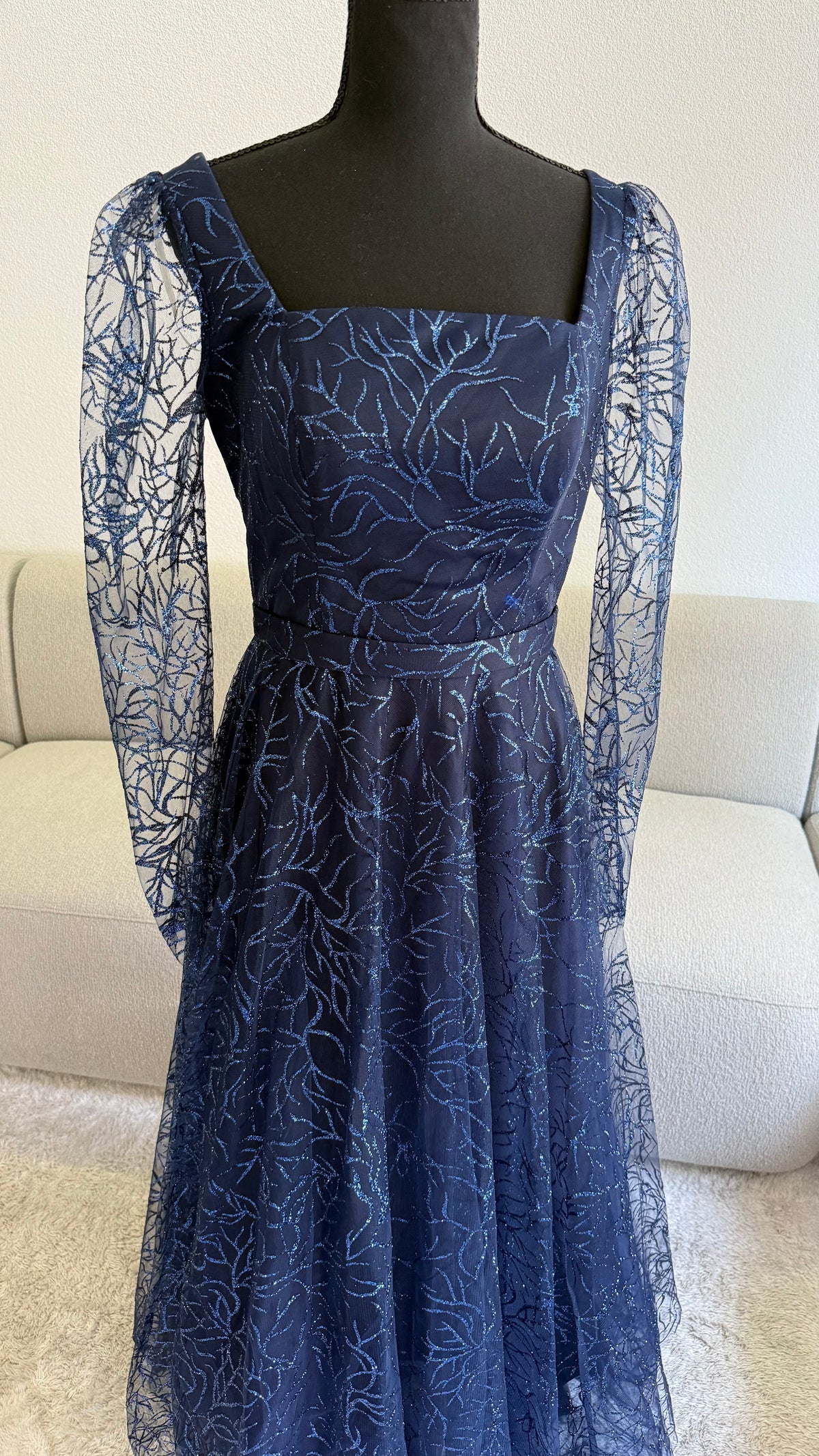Fiona Dress - Navy Blue