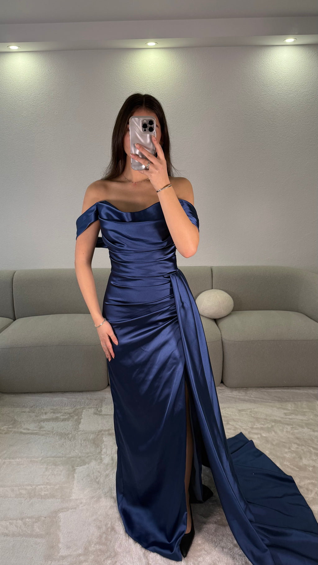 Evy Dress - Navy blue