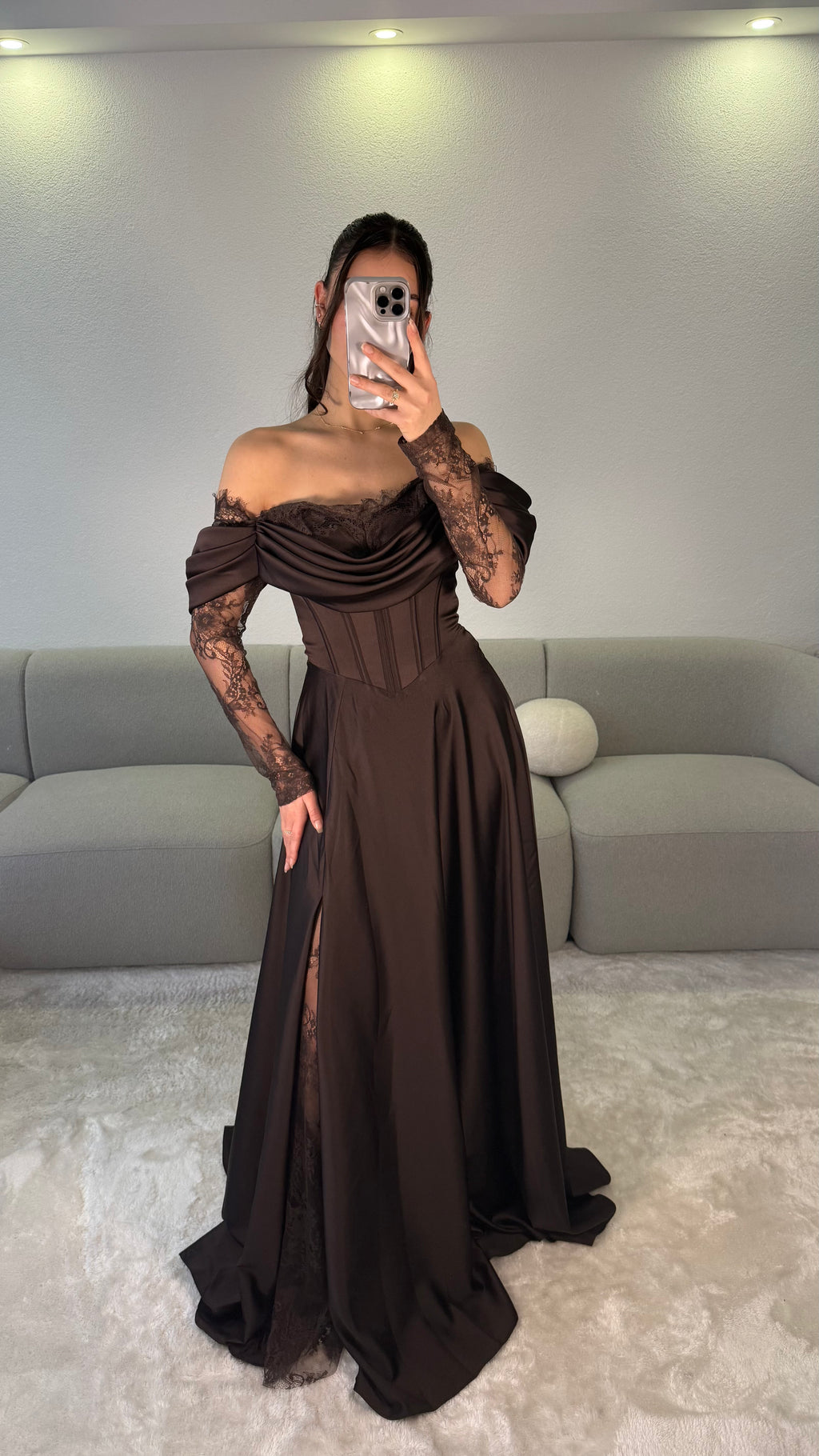 Elora Dress - Brown