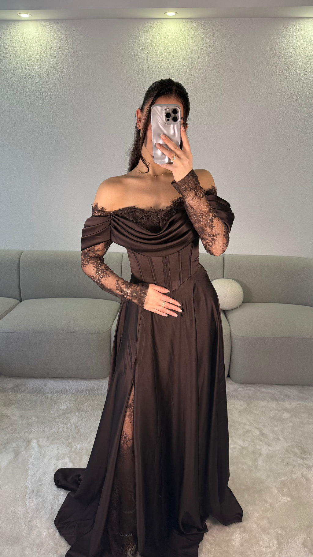 Elora Dress - Brown