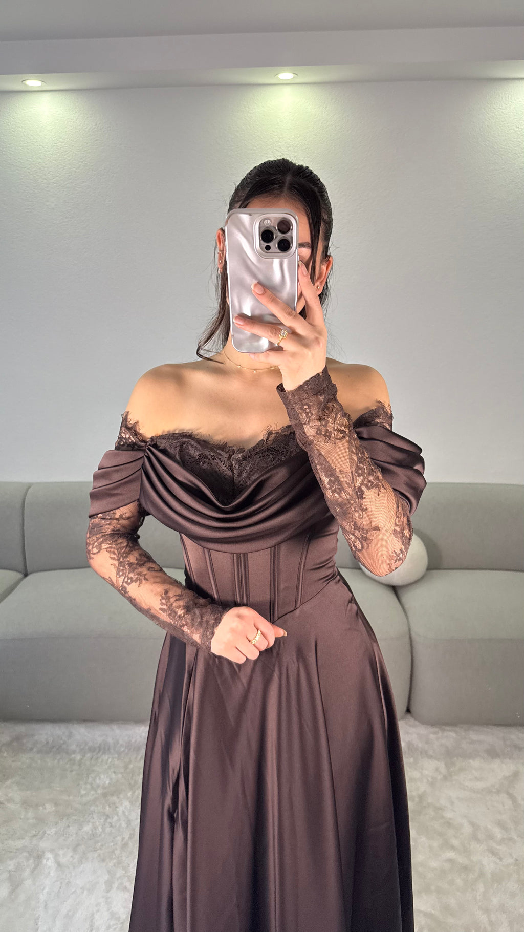 Elora Dress - Brown