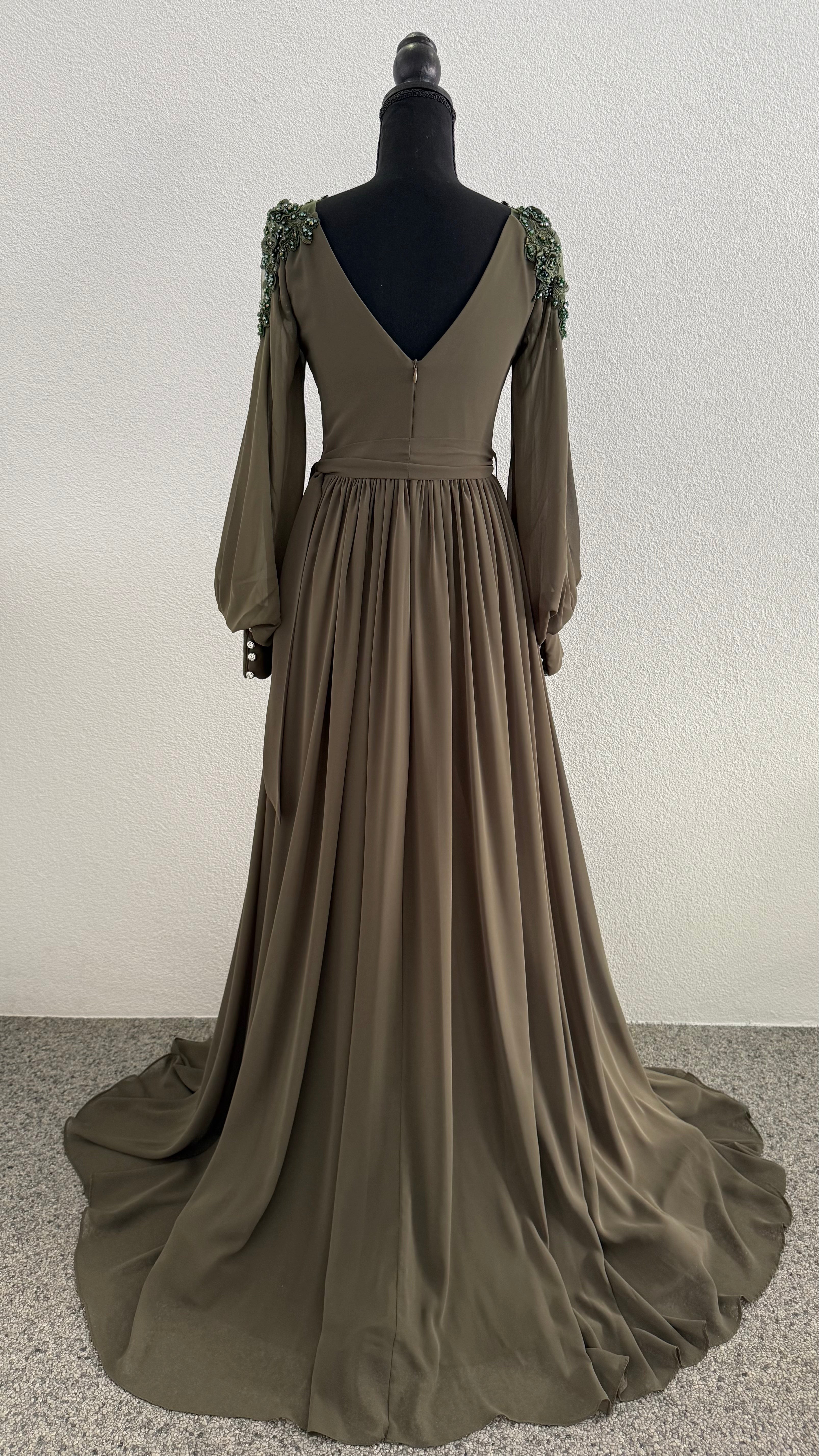 Asmin Dress - Khaki green