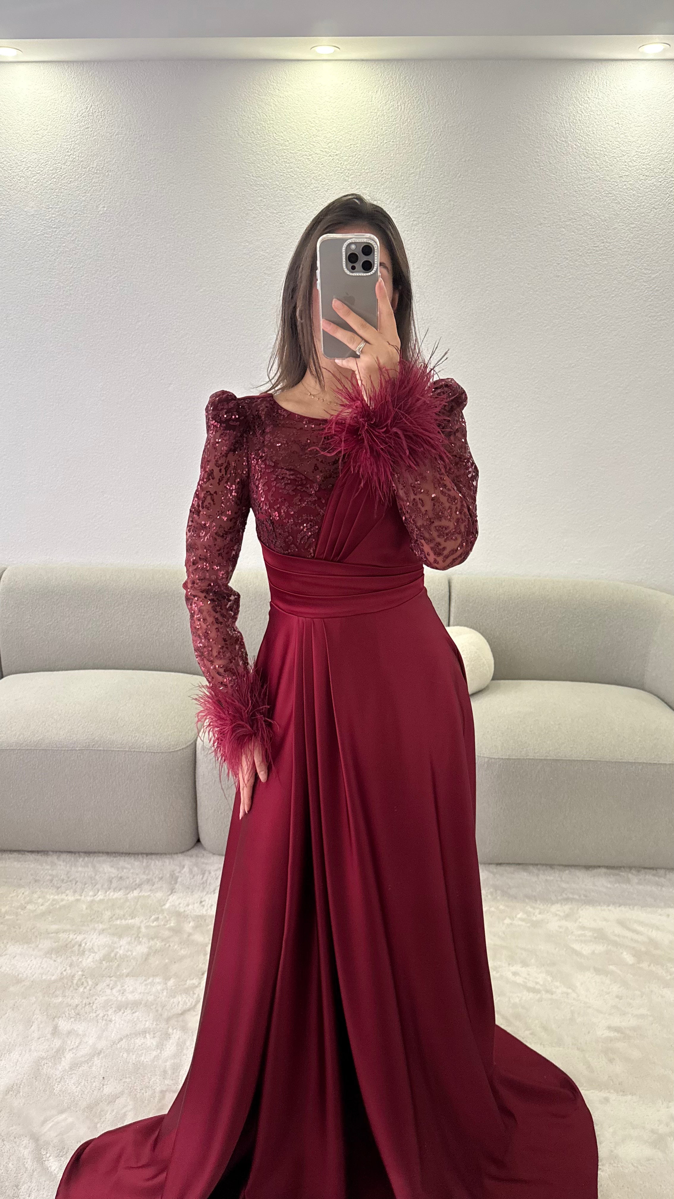 Kumru Dress - Burgundy