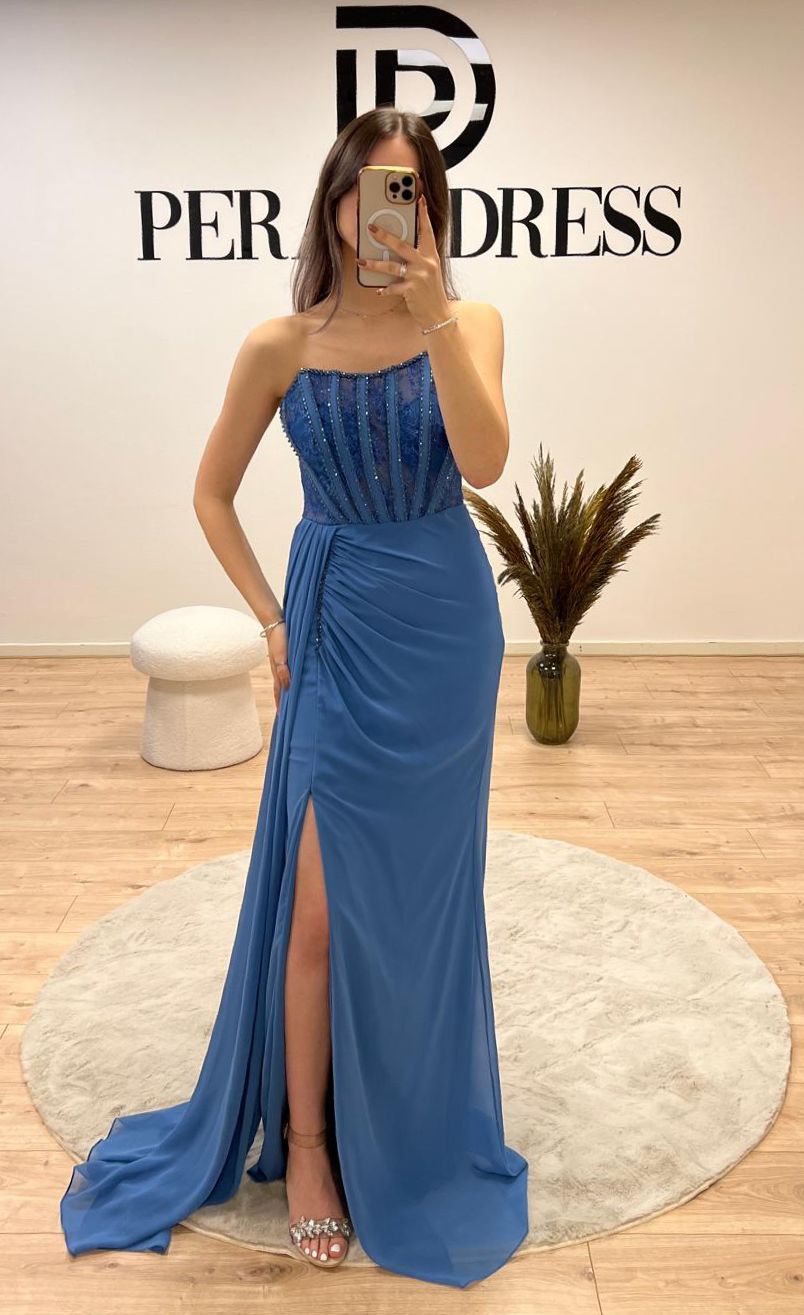Buğu Dress - Blue