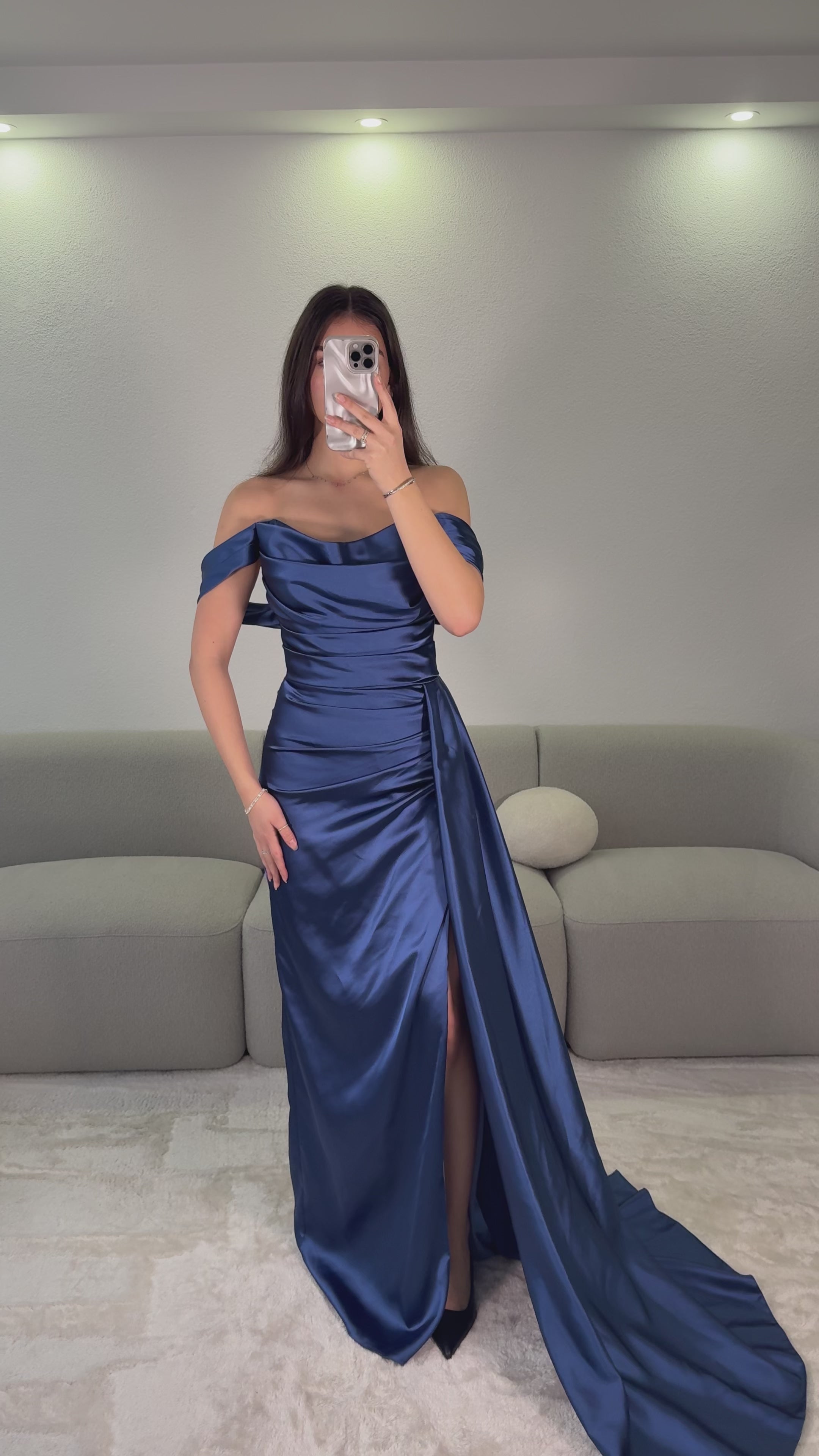 Evy Dress - Navy blue