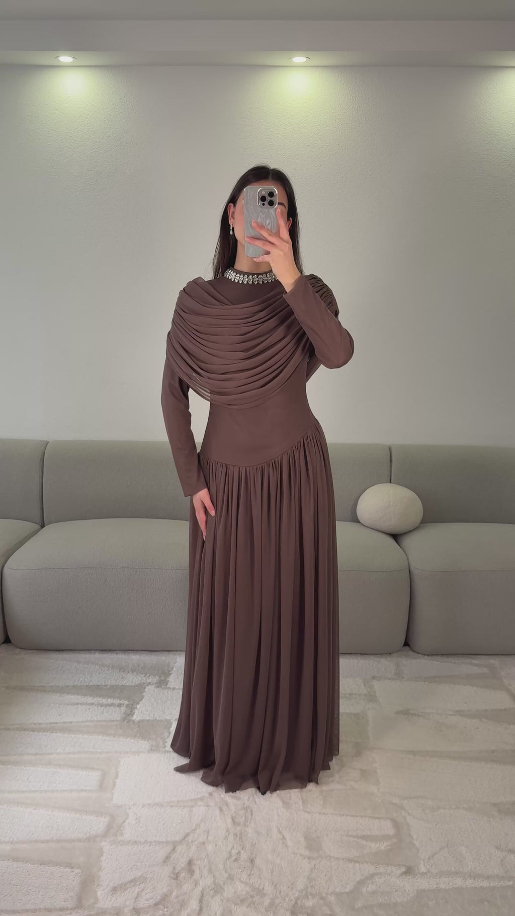 Elya Dress - Brown