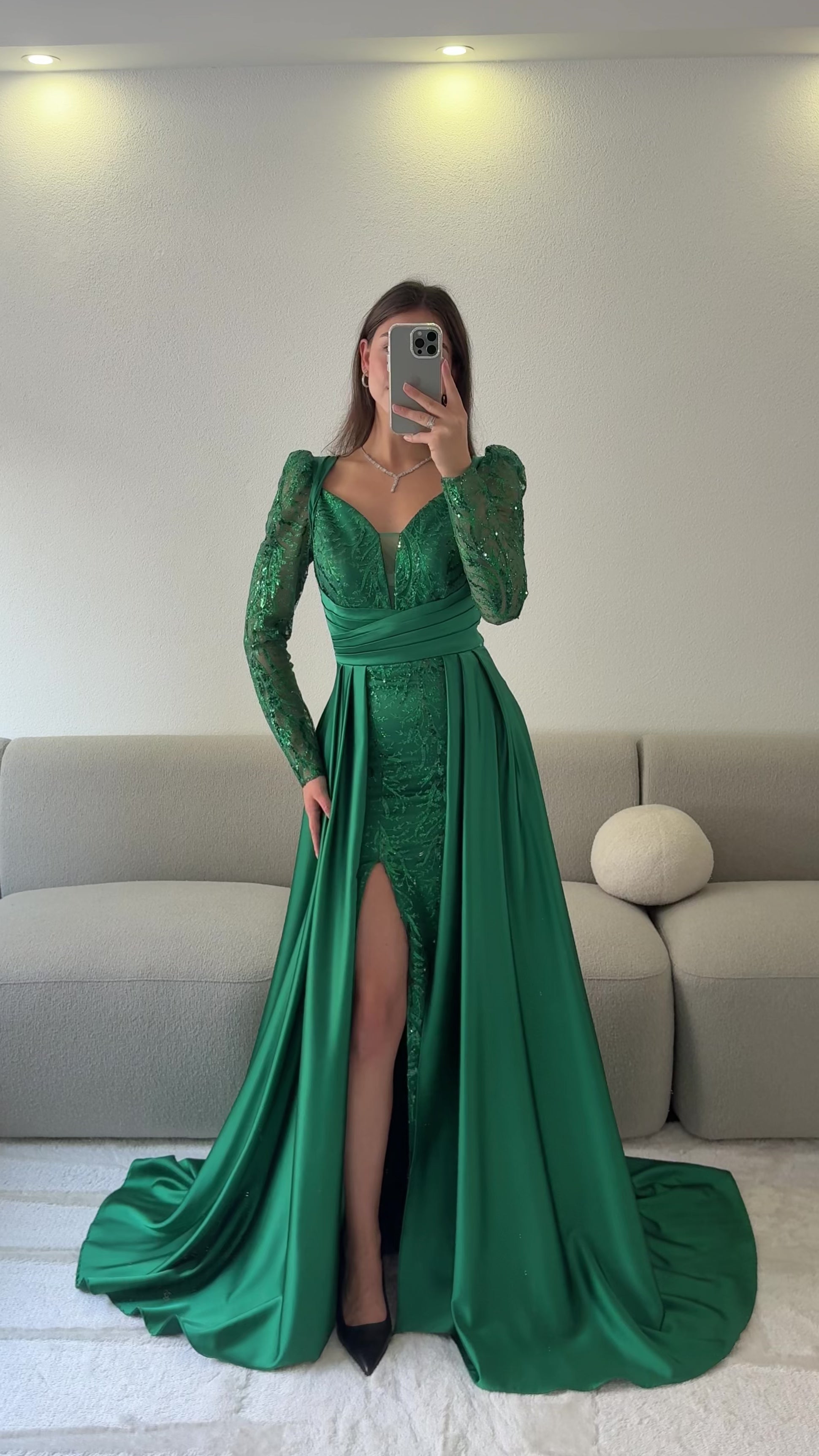 Dilan Dress - emerald green